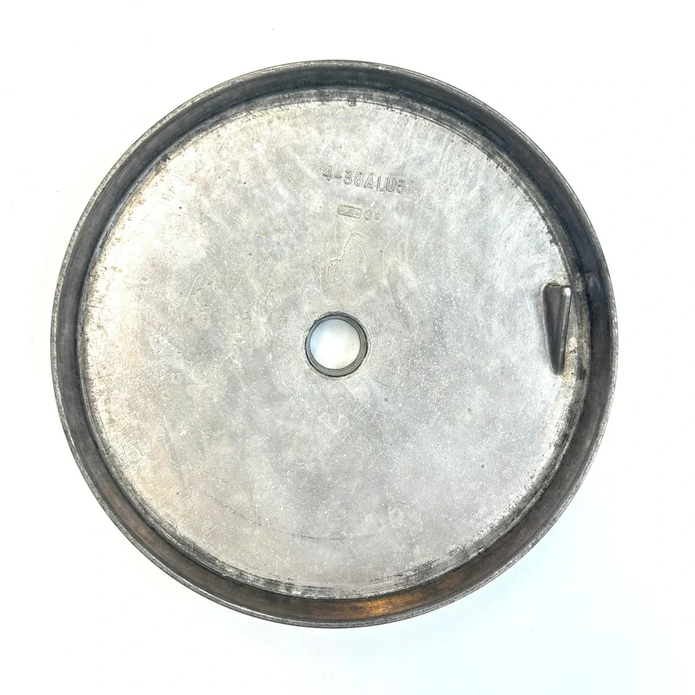 Vintage White Mountain Ice Cream Maker Canister Dasher Lid 4 Qt 4-38ALU3 Silver
